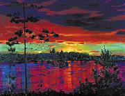 Nikifor Krylov Rylov Sunset France oil painting artist